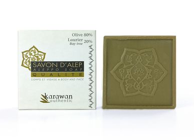 Gifts - Aleppo soap with olive oil and laurel 20%, mini size 25g - KARAWAN AUTHENTIC