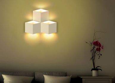 Wall lamps - White 3D LED Wall Light - OUI SMART