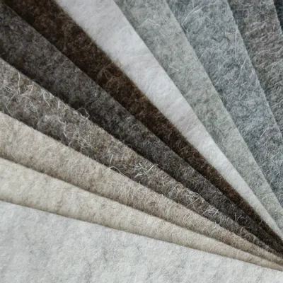 Wallpaper - Woolfelt in mixed natural colors - HOLLANDFELT
