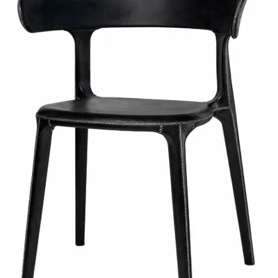 Chairs - Chair Carol covered in leather - SOL & LUNA