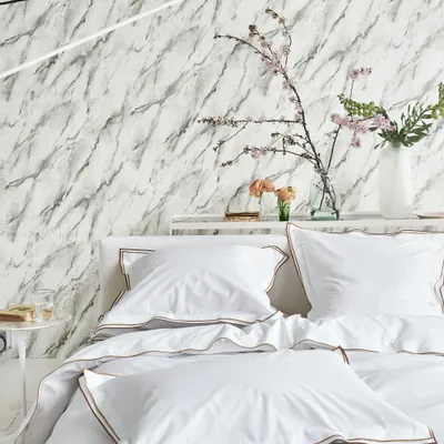 Linge de lit - Parure de lit unie en percale de coton, ASTOR - DESIGNERS GUILD