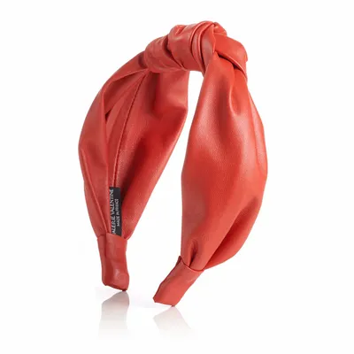 Headbands - JAZZY leather bow headband - VALÉRIE VALENTINE