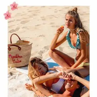 Shopping baskets - Baskets with small handles (handmade) - ORIGINAL MARRAKECH