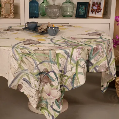 Table linen - ORCHIDEA TABLECLOTH 100% LINEN - NENCIONI CASA  -  TELENE