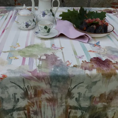 Linge de table textile - NAPPE FARFALLE 100% LIN - NENCIONI CASA  -  TELENE