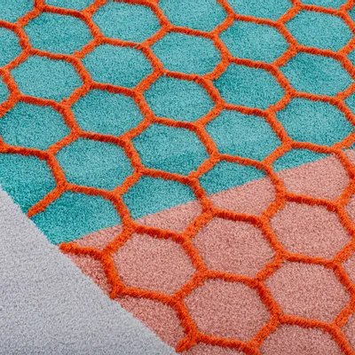 Tapis design - Tapis Orange Weightlessness - SOFTICATED