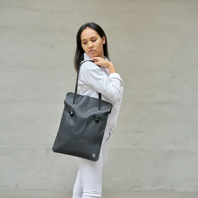 Bags and totes - DIVINE SMOOTH LEATHER BAG - MADE IN FRANCE - AMWA AND CO