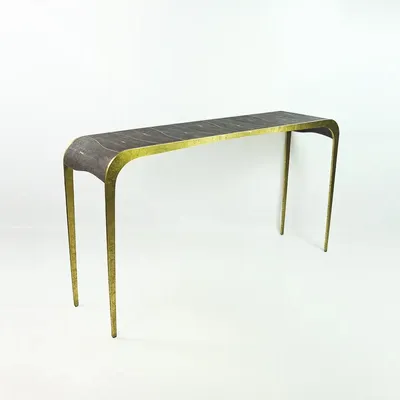 Consoles - Console en laiton "CS FLUCTUS" - GINGER BROWN