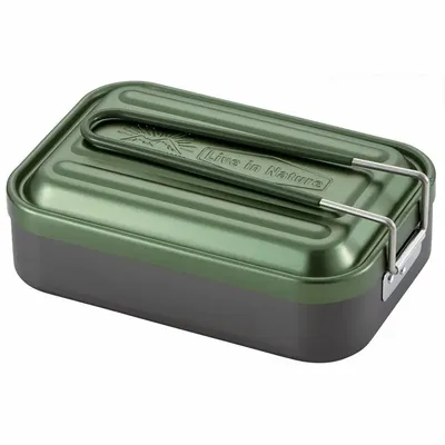 Barbecues - Gamelle camping de couleur, rectangulaire aluminium 600, 850 et 1000 ml - collection Mess Tin Barbecue / SKATER - ABINGPLUS