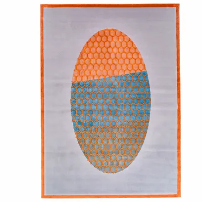 Design carpets - Orange Rug Weightlelessness - SOFTICATED