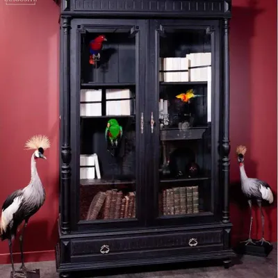 Sideboards - Black velvet casino armchair - OBJET DE CURIOSITÉ