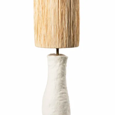 Table lamps - Handcrafted ceramic and palm fiber table lamps – COSYDAR-DECO - COSYDAR-DECO