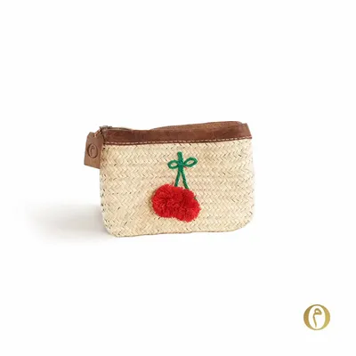 Pochettes - Pochette Cuir & Feuille de palmier - ORIGINAL MARRAKECH