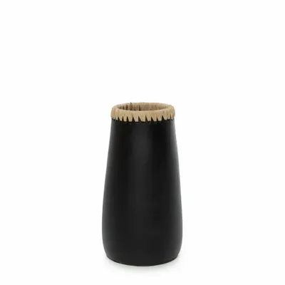 Vases - La Vase Sneaky - Noir Naturel - M - BAZAR BIZAR LIVING