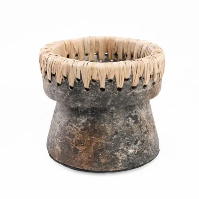 Bougeoirs et photophores  - Le Bougeoir Pretty - Gris Antique - S - BAZAR BIZAR LIVING