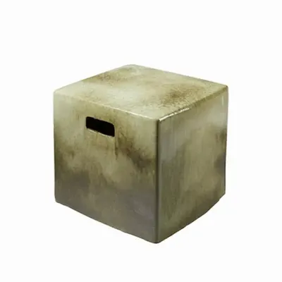 Lawn chairs - YIXING ceramic cubic stool - CFOC