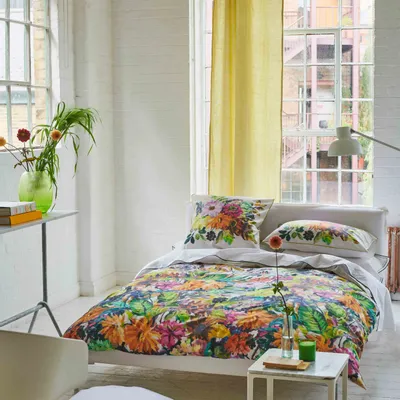 Linge de lit - Glynde Coral - Parure de lit en percale de coton - DESIGNERS GUILD