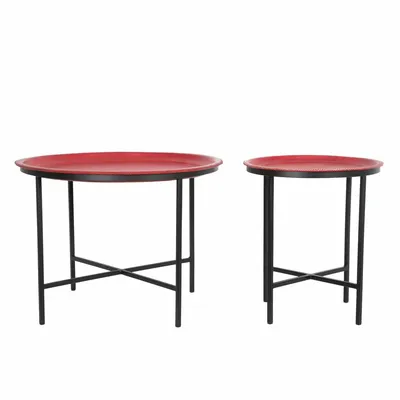 Aménagements pour bureau - Large Leather round Table - SOL & LUNA