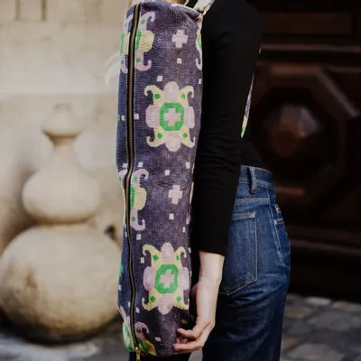 Sacs de sport - Sac yoga en Khanta vintage - CURIOSITY LAB