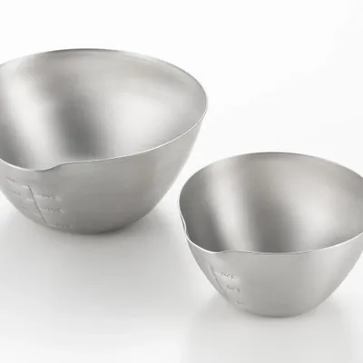 Kitchen utensils - Stainless steel measuring (kitchen) bowl - Aikata/YOSHIKAWA collection - ABINGPLUS