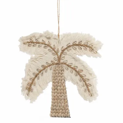 Other wall decoration - The Cotton Shell Palm Tree - White Natural - BAZAR BIZAR LIVING