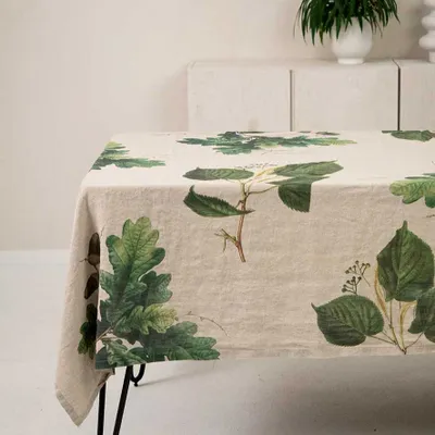 Table cloths - 100% Linen Tablecloth  ǀ  TREES - LINOROOM 100% LINEN TEXTILES