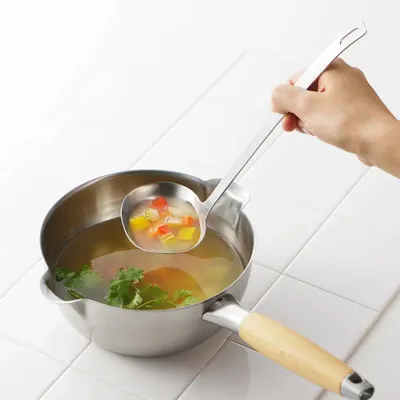 Kitchen utensils - Stainless steel kitchen ladle - Aikata/YOSHIKAWA collection - ABINGPLUS