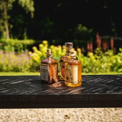 Console table - The Herringbone High Table - Black - 140cm - BAZAR BIZAR LIVING