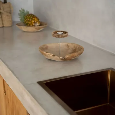 Candlesticks and candle holders - The Candle Plate - Natural - BAZAR BIZAR LIVING