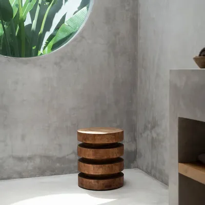 Tabourets - Le Tabouret Massaka - Naturel - BAZAR BIZAR LIVING