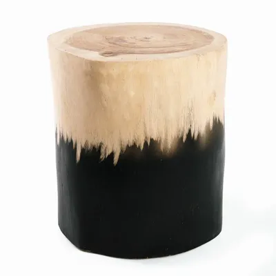 Stools - The Morocho Stool - Black Natural - BAZAR BIZAR LIVING