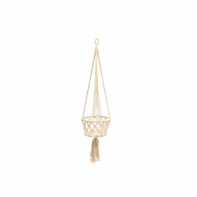 Vases - The Macrame Plant Holder - White - S - BAZAR BIZAR LIVING