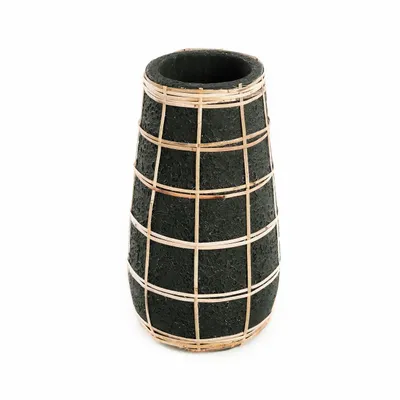 Vases - The Cutie Vase - Black Natural - M - BAZAR BIZAR LIVING