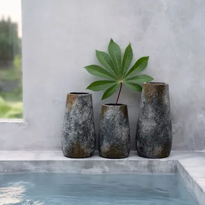 Vases - Le Vase Spooky - Gris Antique - L - BAZAR BIZAR LIVING