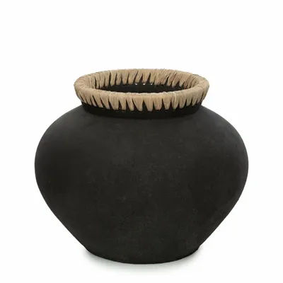 Vases - The Styly Vase - Black Natural - L - BAZAR BIZAR LIVING
