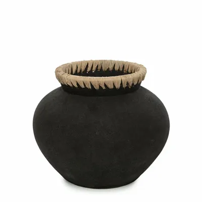 Vases - Le Vase Styly - Noir Naturel - M - BAZAR BIZAR LIVING