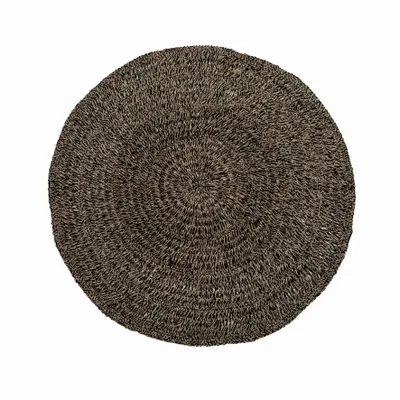 Rugs - The Seagrass Carpet - Natural Black - 150 - BAZAR BIZAR LIVING