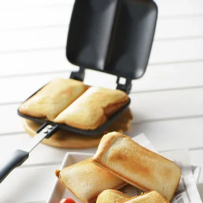 Poêles - Croque-monsieur avec séparation en aluminium / YOSHIKAWA - ABINGPLUS