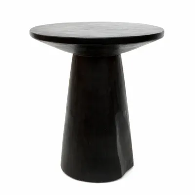 Autres tables  - La Table D'appoint Timber Conic - Noir - 50 - BAZAR BIZAR LIVING