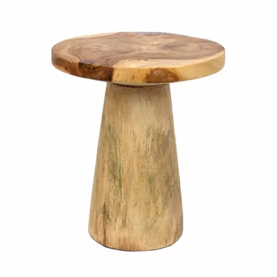Autres tables  - La Table D'appoint Timber Conic - Naturel - 50 - BAZAR BIZAR LIVING