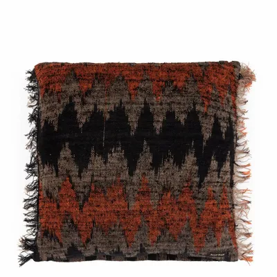 Cushions - The Oh My Gee Cushion Cover - Black Orange - 60x60 - BAZAR BIZAR LIVING