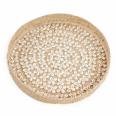 Platter and bowls - The Costa Shell Plate - Natural White - M - BAZAR BIZAR LIVING