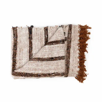 Throw blankets - The s'il vous Plaid - Bohemian White - BAZAR BIZAR LIVING