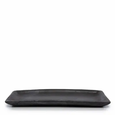 Platter and bowls - The Burned Sushi Plate - Black - M - BAZAR BIZAR LIVING