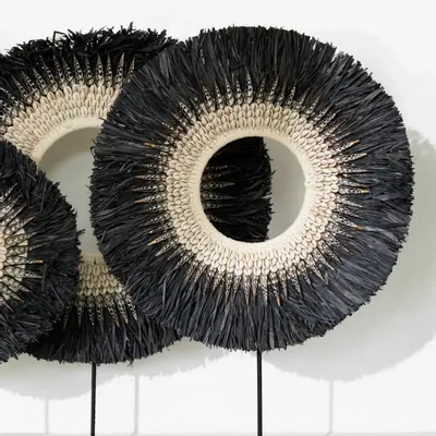 Decorative objects - The Nassau Hoop On Stand - Black - L - BAZAR BIZAR LIVING