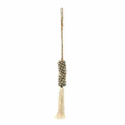 Decorative objects - The Shell & Cotton Tassel - Grey - BAZAR BIZAR LIVING