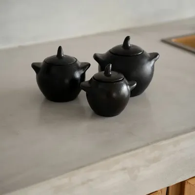 Platter and bowls - The Burned Jar - S - BAZAR BIZAR LIVING