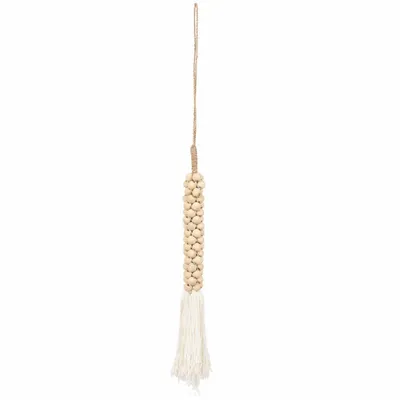 Objets de décoration - La Pompon Avec Perles En Bois Et Coton - BAZAR BIZAR LIVING