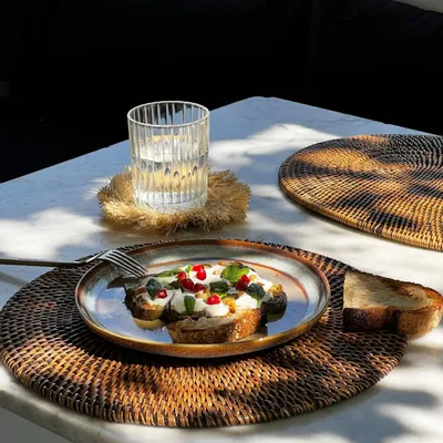 Placemats - The Colonial Placemat - Natural Brown - BAZAR BIZAR LIVING