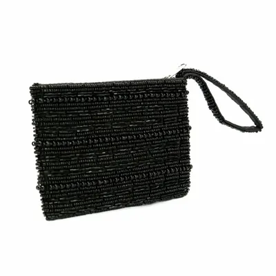 Pochettes - Le Porte-Monnaie En Perles Noires - BAZAR BIZAR LIVING